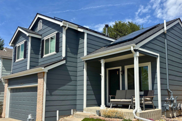 After Repairs & Repaint Castle Pines CO - Home After Siding Repair Is Done
